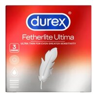 Bao Cao Su DUREX Fetherlite Ultima Siêu Mỏng hộp 3 cái