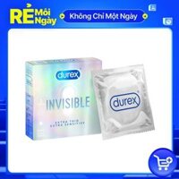 Bao cao su Durex Invisible Extra Thin Extra Sensitive 1 Hộp 3 Bao