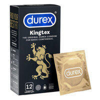 Bao cao su Durex Kingtex 12 bao  hộp - Ôm sát vừa vặn đặc biệt