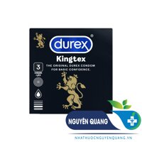 Bao Cao Su Durex Kingtex Hộp 3 Cái