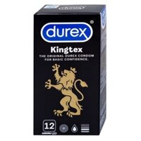 Bao cao su Durex Kingtex ôm sát, vừa vặn mang đến cảm giác tự nhiên (12 cái)