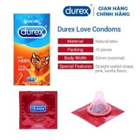 Bao cao su Durex Love Sex Hộp 10 cái chính hãng