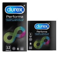 Bao Cao Su Durex Performa Chính Hãng - Chống Xuất Tinh Sớm Cho Nam  - Hộp 3 Chiếc