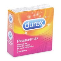 Bao cao su Durex Pleasuremax (3 cái/hộp)