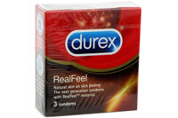Bao cao su Durex Real Feel 56mm (hộp 3 cái)