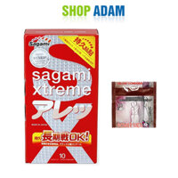 Bao Cao Su Gai Kéo Dài Thời Gian Của Nhật Bản Sagami Xtreme Feel Long Hộp 10 Chiếc Không Mùi Cao Su  - Tặng 1 Chiếc BCS Power Men - Che Tên Sản Phẩm
