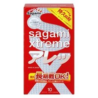 Bao Cao Su Gai Kéo Dài Thời Gian Của Nhật Bản Sagami Xtreme Feel Long Hộp 10 Chiếc Không Mùi Cao Su - Tặng 1 Chiếc BCS Power Men - Che Tên Sản Phẩm