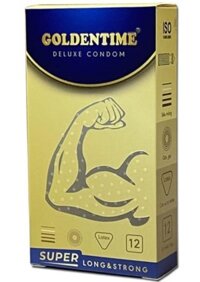 Bao cao su Goldentime super long & strong (Hộp 12c)