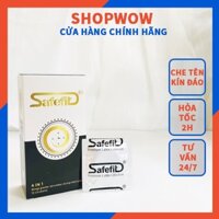 Bao Cao Su, Hộp 12 Cái, SAFEFIT 4IN1 Kéo Dài, Bi Chấm Gân Chìm