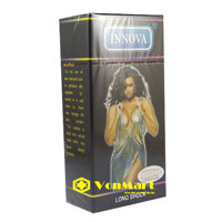 Bao cao su Innova 12 cái, giúp kéo dài thời gian cho nam và có gân gai kích thích phụ nữ