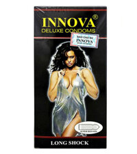 Bao cao su Innova đen Long Shock hộp 12 chiếc