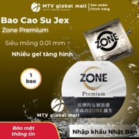 Bao Cao Su Jex Zone Premium Nhật Siêu Mỏng 001 Hộp 1 bao