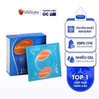 Bao cao su kéo dài thời gian quan hệ LifeStyles Epic có gai hộp 3 bao - BCS Nhiều Gel Classic