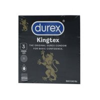 Bao cao su Kingtex Durex phòng tránh thai, các bệnh lây qua đường tình dục – Hộp 3 cái