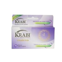 Bao cao su Krabi trơn mỏng và kéo dài thời gian - Smooth & long time - Hộp 12bcs  để cuộc yêu lâu dài