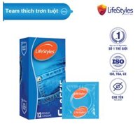 Bao cao su LifeStyles Classic làm từ cao su thiên nhiên thiết kế mỏng ôm sát cao cấp  12 bao  Hộp  - Xuất xứ Úc  Hàng Chính Hãng