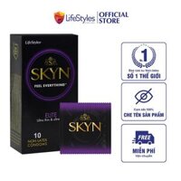 Bao cao Su LifeStyles SKYN ELITE Non-latex Siêu Mỏng Siêu Mềm Cao Cấp 10 bao