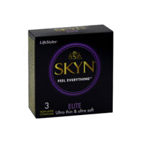 Bao Cao Su LIFESTYLES SKYN Siêu Mềm Mỏng hộp 3 cái