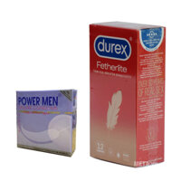 Bao Cao Su Loại Mỏng Durex Fetherlite H12  Bcs Mỏng Trơn Power Men Super Thin H3 - Hàng Chính Hãng 100 - Che Tên Sản Phẩm