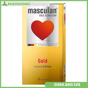 Bao cao su Masculan Gold (Hộp 10 chiếc)