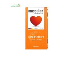 Bao cao su Masculan Long Pleasure: Trải nghiệm kéo dài, cảm xúc thăng hoa (hộp 10 cái)