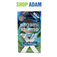 Bao Cao Su Nhật Bản Tạo Cảm Giác Mát Lạnh Sagami Xtreme Spearmint Hộp 10 Chiếc - Hương Thơm Bạc Hà - Che Tên Sản Phẩm