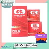 Bao cao su ok @freeship@  chính hãng, bao cao su gia dình ( che tên sản phẩm )