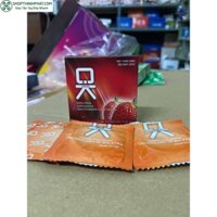 Bao cao su OK hương Dâu – Hương thơm quyến rũ (1chiec) màu sắc tự nhiên, gel bôi trơn mượt mà