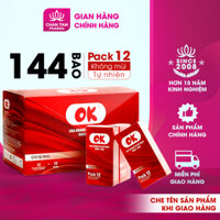 Bao cao su OK không mùi original  hộp 144 cái 12 hộp nhỏ