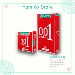Bao cao su Okamoto 0.01 Zero One Nhật bản