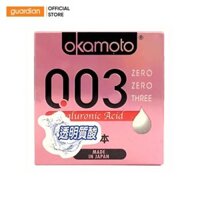 Bao Cao Su Okamoto 0,03 Hyaluronic Acid Hộp 3 Cái