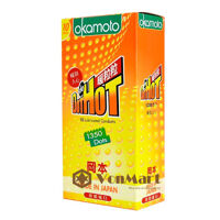 Bao cao su Okamoto Dot De Hot, gai nổi tăng kích thích cho Nữ, gel bôi trơn ấm nóng lên đến 39 độ C
