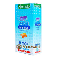 Bao cao su Okamoto Dot De Cool, 1350 hạt gai nổi đậm tăng kích thích, lớp gel bạc hà mát lạnh