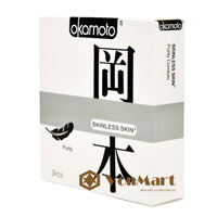 Bao cao su Okamoto Purity, Skinless Skin mỏng và mềm mại an toàn, hương thơm tự nhiên kích thích
