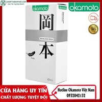 Bao Cao Su Okamoto Skinless Skin Purity Không Mùi Tinh Khiết Hộp 10 Cái