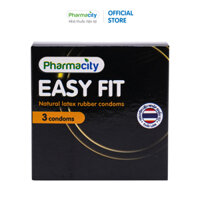 Bao cao su Pharmacity Easy Fit - Hộp 3 cái