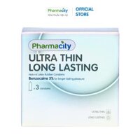 Bao Cao Su Pharmacity Ultra thin Long Lasting N Hộp3 cái