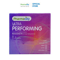 Bao cao su Pharmacity Ultra Performing - Hộp 3 cái