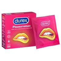 Bao Cao Su Pleasuremax Durex Có Gai Kích Thích - Nhập Khẩu Thái Lan - Hộp 3 Chiếc