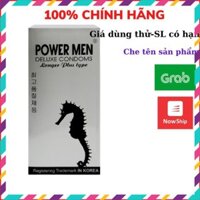 Bao cao su Power Men Cá Ngưa Xám –Bcs cao cấp Hộp 12 bao /đôn dên