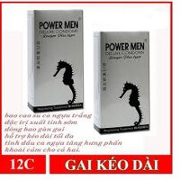 Bao cao su PowerMen Cá Ngựa trắng - Hàn Quốc - bcs chinh hang