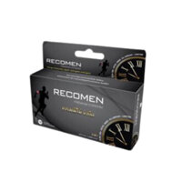 Bao cao su Recomen đen hộp 12 cái gai, gel bôi trơn, kéo dài thời gian