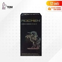 Bao cao su Rocmen Long Shock - Kéo dài thời gian - Hộp 12 cái - 1 hộp