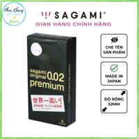 Bao cao su Sagami 0.02 Premium, hộp 4 chiếc