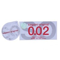 Bao cao su Sagami 0.02mm, Siêu mỏng, Không mùi, Non-latex, Hộp 2 cái