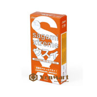Bao cao su Sagami Love Me Orange 10 cái, siêu mỏng ôm sát co giãn truyền nhiệt nhanh, mềm mượt