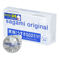 Bao Cao Su Sagami Original 0.02 Quick - Hộp 6 Gói