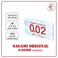 Bao Cao Su Sagami Original 0.02mm - Non Latex - Kiểu Truyền Thống - Siêu Mỏng