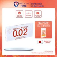 Bao cao su Sagami Original 0.02 cao cấp siêu mỏng Hộp 2 chiếc