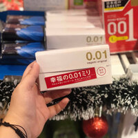 Bao cao su Sagami Original 0.01 Nhật Bản - hộp 5 cái